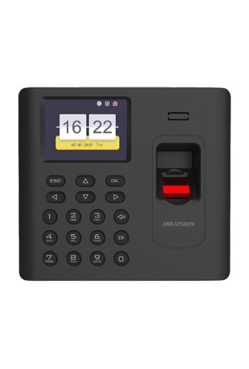 Terminal standalone IP de pontaj cu cititor Amprenta, Card Mifare, Wi-Fi - HIKVISION DS-K1A802AMF-B