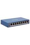 Switch 8 porturi PoE, 1 port uplink RJ45, SMART Management - HIKVISION DS-3E1309P-EI