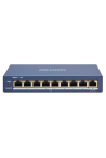 Switch 8 porturi PoE, 1 port uplink RJ45, SMART Management - HIKVISION DS-3E1309P-EI