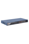 Switch 16 porturi PoE 100Mbps, 2 port uplink Gigabit, SMART Management - HIKVISION DS-3E1318P-EI