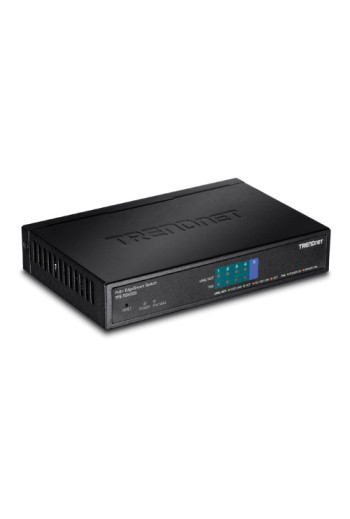 Switch 4 Gigabit PoE+ 31W, 1 port uplink Gigabit- TRENDnet TPE-TG50ES