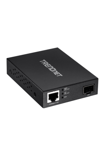 Mediaconvertor POE Gigabit - SFP fibra optica - TRENDnet TFC-PGSFP