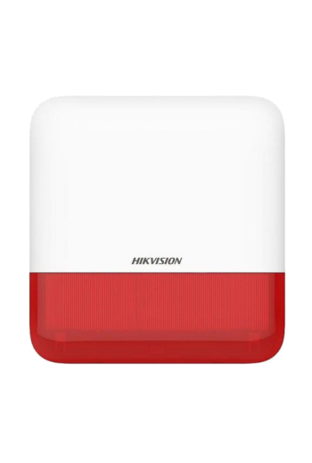 Sirena wireless AX PRO de exterior cu flash, led Rosu, 868Mhz - HIKVISION DS-PS1-E-WE-R