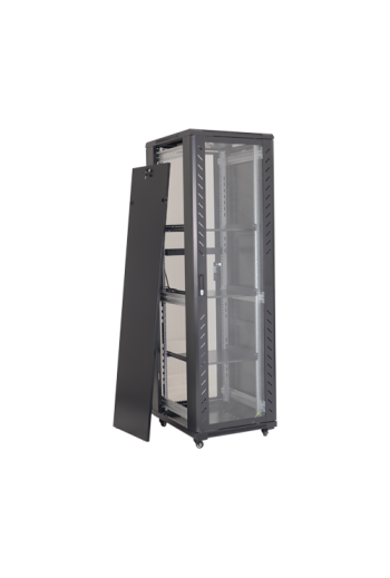 Rack podea 47U 19' 800x1000, capacitate incarcare 800 Kg, negru - ASYTECH Networking ASY-47U-8010S