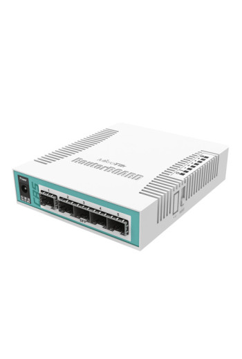Smart Switch, 5 x SFP, 1 x Combo port SFP/Gigabit - Mikrotik CRS106-1C-5S