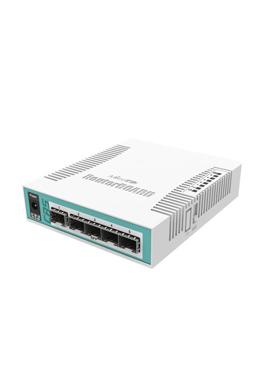 Smart Switch, 5 x SFP, 1 x Combo port SFP/Gigabit - Mikrotik CRS106-1C-5S