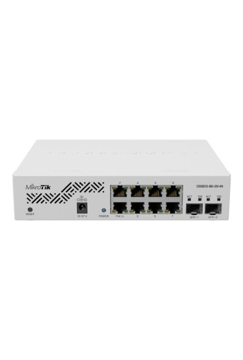Smart Switch, 8 x Gigabit, 2 x SFP+ 10Gbps - Mikrotik CSS610-8G-2S+IN