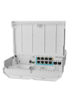 Smart Switch outdoor, 8 x Gigabit (7 PoE in), 2 x SFP+ 10Gbps - Mikrotik CSS610-1Gi-7R-2S+OUT