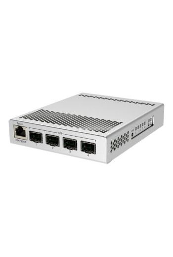Smart Switch, 1 x Gigabit, 4 x SFP+ 10Gbps - Mikrotik CRS305-1G-4S+IN