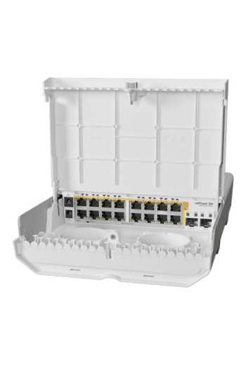Smart Switch outdoor 16 x Gigabit PoE-Out, 2 x SFP+ - Mikrotik CRS318-16P-2S+OUT