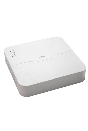 NVR seria Easy, 4 canale 8MP  + 4 porturi Long PoE, H.265 Ultra - UNV NVR301-04LS3-P4