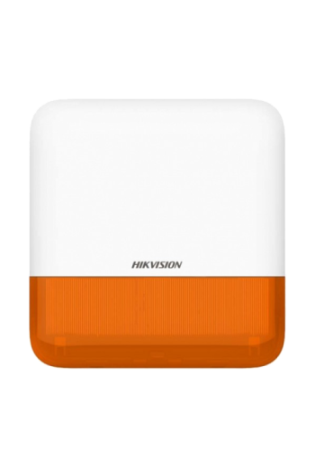 Sirena wireless AX PRO de exterior cu flash, led Portocaliu, 868Mhz - HIKVISION DS-PS1-E-WE-O
