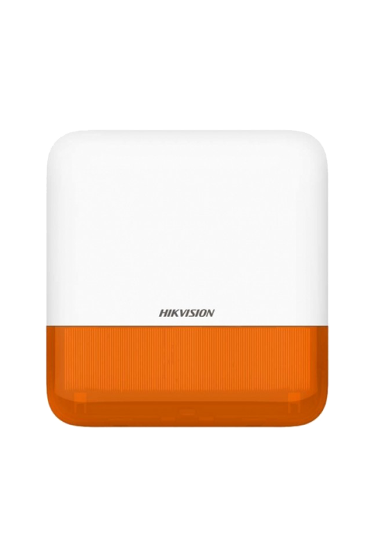 Sirena wireless AX PRO de exterior cu flash, led Portocaliu, 868Mhz - HIKVISION DS-PS1-E-WE-O