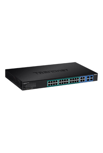 Switch 28 porturi Gigabit Web Smart, 24 x PoE+, 4 x Gigabit/SFP - TRENDnet TPE-2840WS