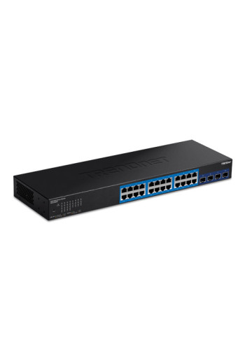 Switch Web Smart Management 24 porturi Gigabit, 4 porturi SFP+ 10G - TRENDnet TEG-30284