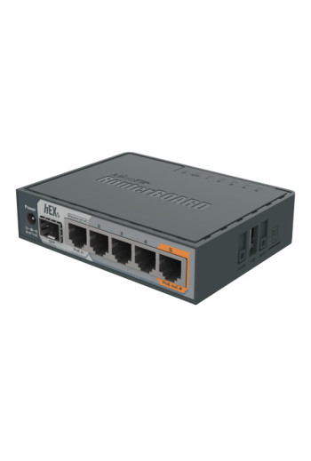 Router hEX S, 5 x Gigabit, 1 xSFP, RouterOS L4 - Mikrotik RB760iGS