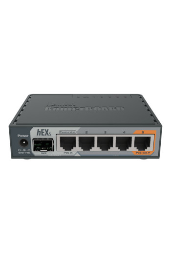Router hEX S, 5 x Gigabit, 1 xSFP, RouterOS L4 - Mikrotik RB760iGS