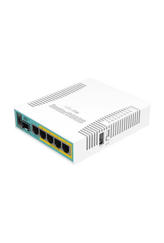 Router hEX PoE, 5 x Gigabit 4 PoE, 1 x SFP, RouterOS L4 - Mikrotik RB960PGS