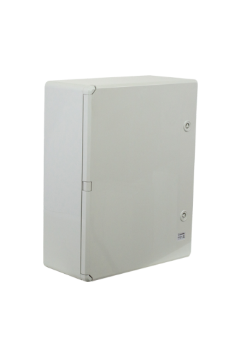 Cutie distributie IP65 din ABS gri, usa mata, placa metalica, 400x500x175 mm PP3003