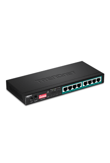 Switch 8 porturi Gigabit Long Range 200m PoE+ - TRENDnet TPE-LG80