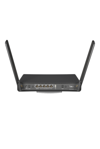 hAP acÂ³, 5 x Gigabit, 1 x PoE, 802.11b/g/n 2.4Ghz, 802.11ac 5Ghz, antene externe 3dBi 2.4GHz, 5.5dBi 5GHz - MikroTik RBD53iG-5H