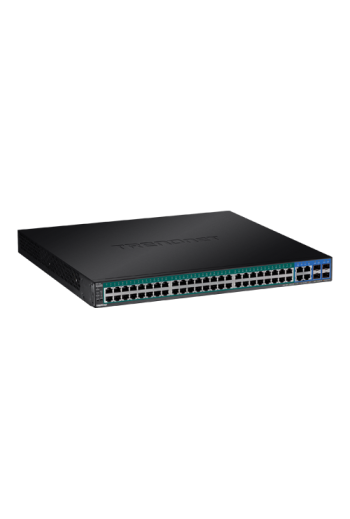 Switch 52 porturi Gigabit Web Smart, 48 x PoE+, 4 x Gigabit/SFP - TRENDnet TPE-5240WS