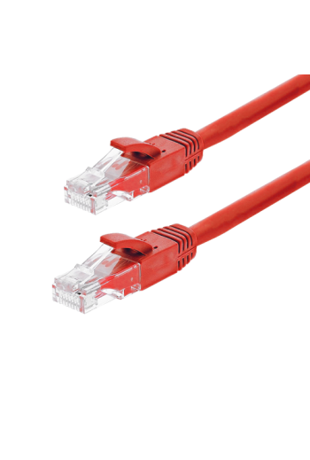 Patch cord Gigabit UTP cat6, LSZH, 3.0m, rosu - ASYTECH Networking TSY-PC-UTP6-3M-R