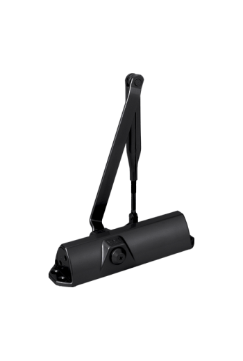 Amortizor hidraulic negru RAL9005 cu brat articulat - DORMA TS68-BLACK