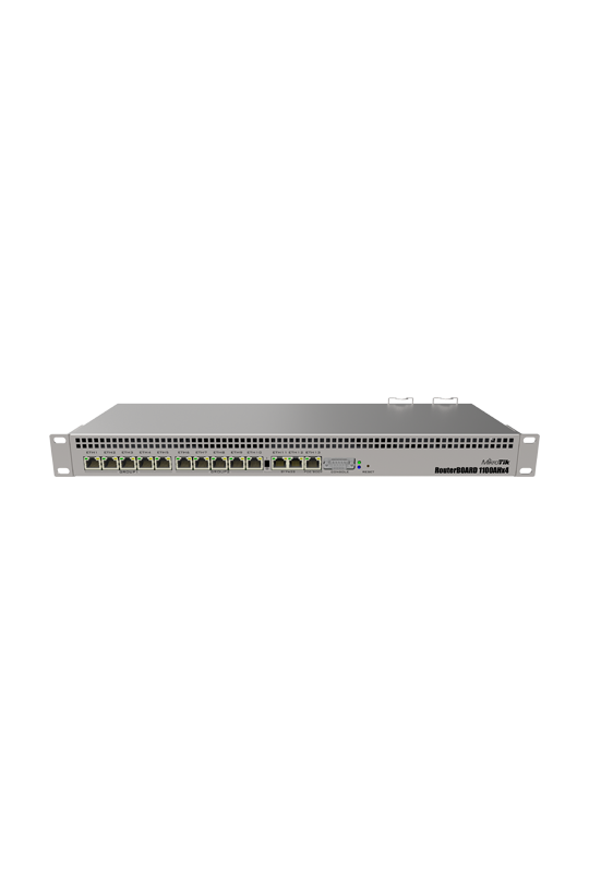 Router 13 x Gigabit, RouterOS L6, 1U, Dual PSU - MikroTik RB1100x4