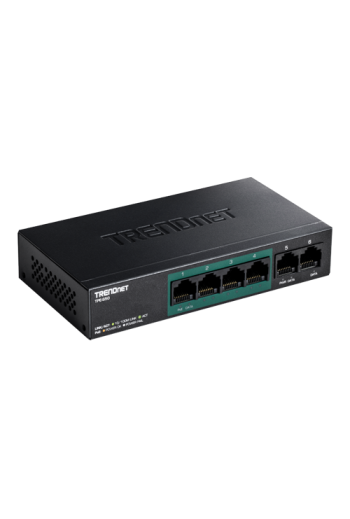 Switch 4 porturi PoE+, 2 porturi uplink- TRENDnet TPE-S50