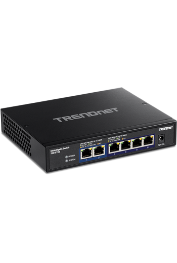 Switch 6 porturi, 4 x 2.5G si 2 x 10G , Fanless - TRENDnet TEG-S762