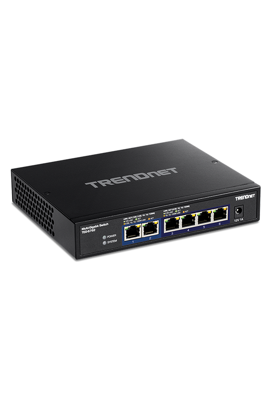 Switch 6 porturi, 4 x 2.5G si 2 x 10G , Fanless - TRENDnet TEG-S762