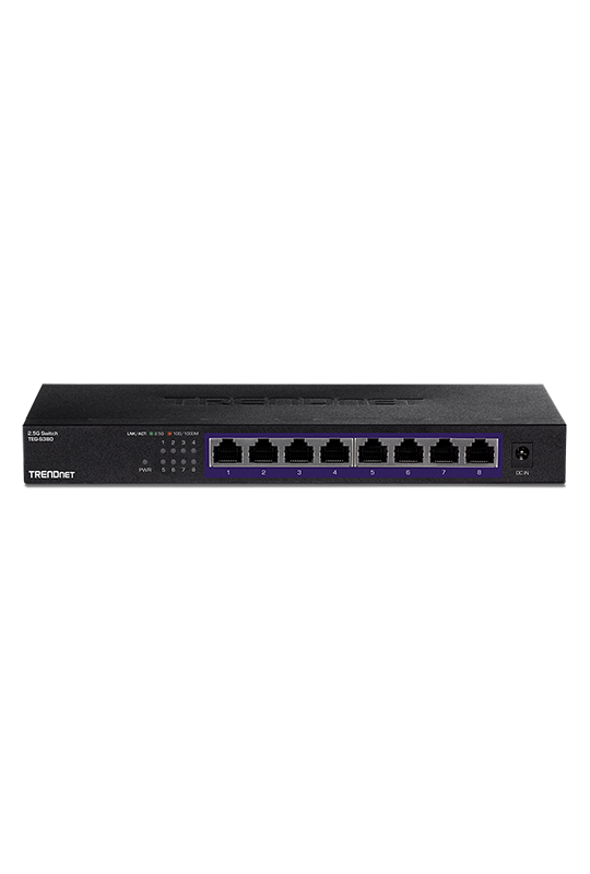 Switch 8 porturi 2.5G, Fanless - TRENDnet TEG-S380