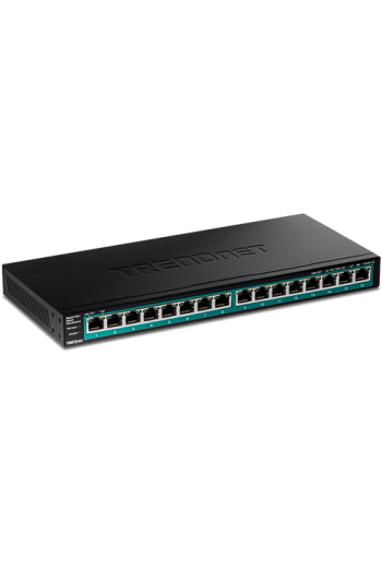 Switch 16 porturi Gigabit PoE/PoE+ 120W - TRENDnet TPE-TG161H