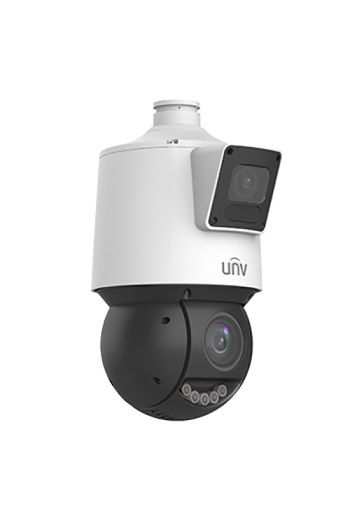Camera Dual-lens IP, PTZ, 4MP, 25X, IR100m&WL30m, AutoTracking, Audio, Alarm, PoE, IP66 - UNV IPC94144SFW-X25-F40C