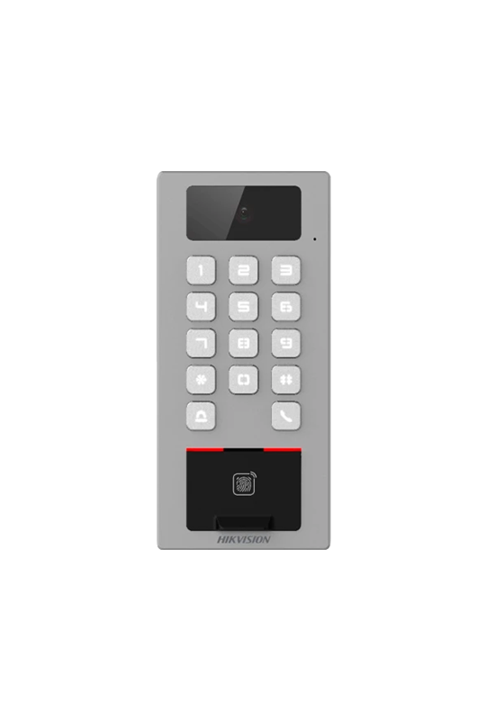 Terminal control acces si Video-interfon, tastatura, card, Bluetooth, Wi-Fi, Alarma - HIKVISION DS-K1T502DBFWX-C