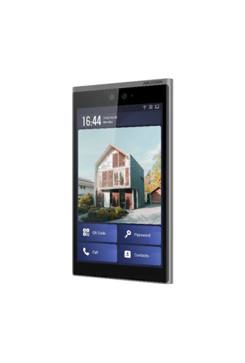 Videointerfon TCP/IP, 10.1' touch screen, 2x2MP, Recunoastere Faciala, Card, Alarma - HIKVISION DS-KD9633-WBE6