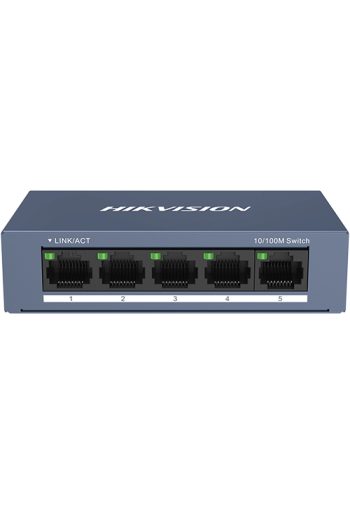 Switch 5 porturi 10/100 Mbps RJ45 - HIKVISION DS-3E0105-O