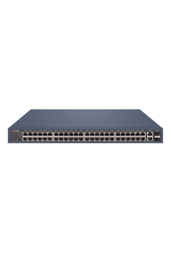 Switch 48 porturi Gigabit PoE, 2 porturi Gigabit RJ45, 2 x SFP, SMART Management - HIKVISION DS-3E1552P-SI