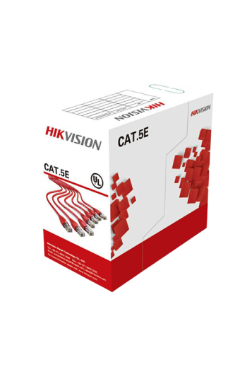 Cablu UTP cat5e 0.5mm, cupru integral, cutie 305 metri - HIKVISION DS-1LN5E-S