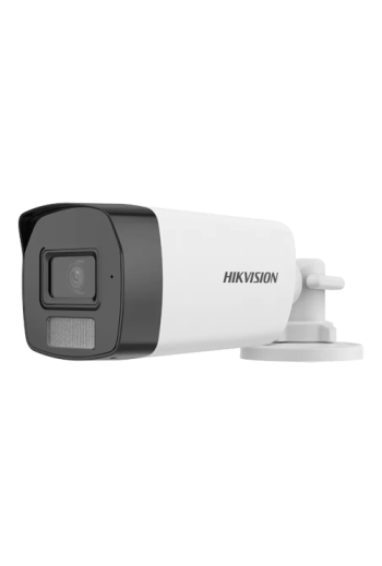 Dual Light - Camera analog 2MP, lentila 2.8mm, IR 40m, WL 40m, TVI/AHD/CVI/CVBS, Mic. - HIKVISION DS-2CE17D0T-LFS-2.8mm