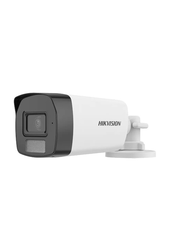 Dual Light - Camera analog 2MP, lentila 2.8mm, IR 40m, WL 40m, TVI/AHD/CVI/CVBS, Mic. - HIKVISION DS-2CE17D0T-LFS-2.8mm