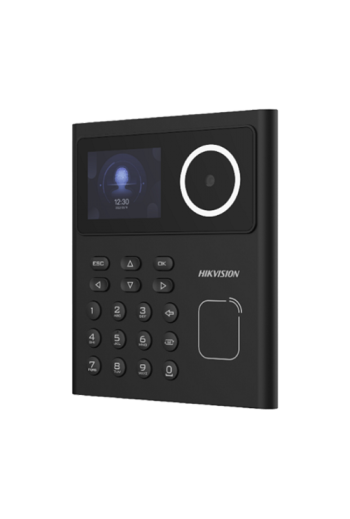 Terminal standalone control acces cu Recunoastere faciala, Card MIFARE si PIN, camera 2MP, ecran LCD color 2.4 inch - HIKVISION 