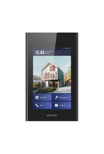 Videointerfon TCP/IP, 8' touch screen, recunoastere faciala - HIKVISION DS-KD9403-E6