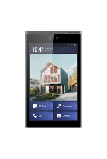 Videointerfon TCP/IP, 10.1' touch screen, recunoastere faciala, IK07 - HIKVISION DS-KD9633-E6