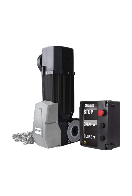 Kit automatizare usa sectionala max. 20mp, motor trifazic 230V AC- MOTORLINE KVM205