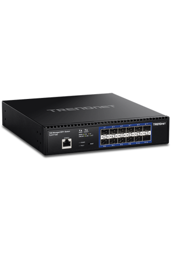 Switch 12 porturi SFP+ 1/10G, 1 x consola RJ45, management, 1U - TRENDnet TL2-F7120