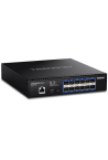 Switch 12 porturi SFP+ 1/10G, 1 x consola RJ45, management, 1U - TRENDnet TL2-F7120