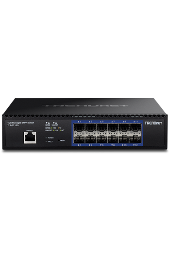 Switch 12 porturi SFP+ 1/10G, 1 x consola RJ45, management, 1U - TRENDnet TL2-F7120