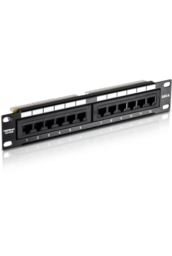Patch Panel 12 porturi RJ45 UTP 10', Cat6 - TRENDnet TC-P12C6